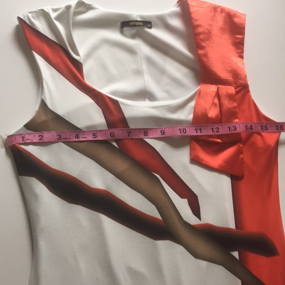 GENESE Double Lined Abstract Maxi Dress. - Picture 6 of 7